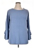 Roz & Ali 100% Acrylic Blue Pullover Sweater Size 1X - photo 1