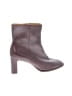 Reformation 100% Leather Solid Burgundy Ankle Boots Size 6 1/2 - photo 1
