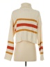 Papermoon Stripes Ivory Turtleneck Sweater Size S - photo 2