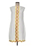 Trina Turk 100% Polyester Chevron-herringbone White Casual Dress Size 8 - photo 1