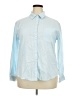 Unbranded Color Block Blue Long Sleeve Button-Down Shirt Size 2X - photo 1