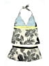 Nike Print Gray Two Piece Swimsuit Size 14 - photo 2
