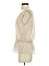 Charming Charlie Ivory Sleeveless Blouse Size S - photo 5