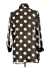Neiman Marcus 100% Polyester Polka Dots Black 3/4 Sleeve Blouse Size L - photo 2