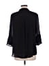 Lotusmile 100% Polyester Black 3/4 Sleeve Blouse Size L - photo 2