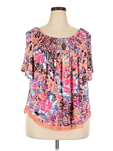 Eyeshadow Short Sleeve Blouse (view 1)