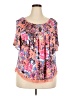 Eyeshadow Pink Short Sleeve Blouse Size 2X - photo 1