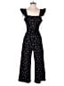 Ann Taylor Factory Hearts Black Jumpsuit Size 4 Petite - photo 1
