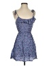 Forever 21 100% Rayon Floral Blue Casual Dress Size S - photo 1