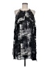 BCBGMAXAZRIA 100% Polyester Graphic Gray Casual Dress Size M - photo 1