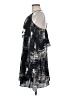 BCBGMAXAZRIA 100% Polyester Graphic Gray Casual Dress Size M - photo 5