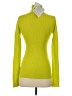 Ganni 100% Wool Yellow Wool Pullover Sweater Size Sm (1) - photo 2