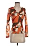 Ideology 100% Nylon Orange Long Sleeve Blouse Size XS - photo 1
