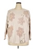 Sioni Floral Tan Pullover Sweater Size 2X - photo 1