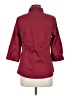 Doublju Burgundy 3/4 Sleeve Button-Down Shirt Size M - photo 2
