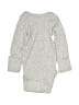 Carter's 100% Cotton Solid Gray Long Sleeve Onesie Size Newborn - photo 2