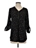 Maurices 100% Polyester Black 3/4 Sleeve Blouse Size S - photo 1