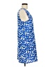Everly 100% Polyester Print Blue Casual Dress Size M - photo 4