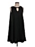 New Directions Solid Black Casual Dress Size S - photo 1