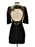 Silence and Noise Solid Black Cocktail Dress Size XS - photo 2