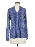 HD in Paris 100% Polyester Blue Long Sleeve Blouse Size 0 - photo 1