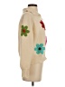 Rain 100% Polyester Floral Ivory Cardigan Size S - photo 4