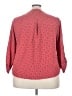 Notations Polka Dots Red 3/4 Sleeve Blouse Size 3X - photo 2