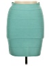 BCBGMAXAZRIA Solid Teal Formal Skirt Size L - photo 1