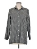 J.Jill Houndstooth Gray Long Sleeve Button-Down Shirt Size Med Petite - photo 1