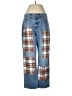 J.Crew 100% Cotton Plaid Blue Jeans Size 29 waist - photo 1
