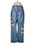 J.Crew 100% Cotton Plaid Blue Jeans Size 29 waist - photo 2