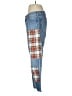 J.Crew 100% Cotton Plaid Blue Jeans Size 29 waist - photo 5