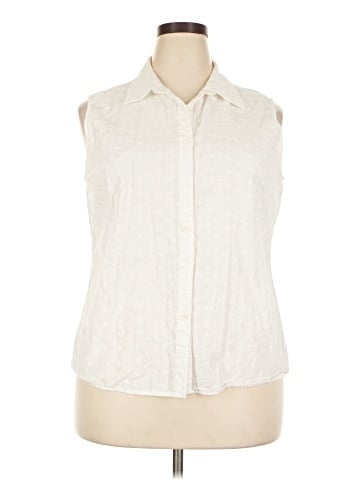 Falls Creek Sleeveless Button-Down Shirt (view 1)