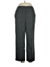 Alfred Dunner 100% Polyester Chevron-herringbone Gray Dress Pants Size 16 - photo 1