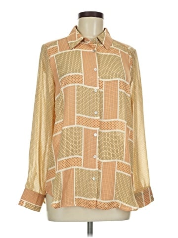 Rose + Olive Long Sleeve Blouse (view 1)