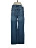 Express 100% Cotton Hearts Blue Jeans Size 0R - photo 2