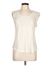 Jennifer Lopez Ivory Sleeveless Top Size L - photo 1