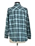 Altar'd State 100% Cotton Plaid Teal Long Sleeve Button-Down Shirt Size M - photo 2