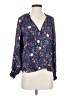 Caballero Blue Long Sleeve Blouse Size XS - photo 1