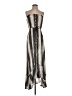 Elan 100% Rayon Chevron-herringbone Silver Cocktail Dress Size S - photo 1