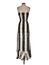 Elan 100% Rayon Chevron-herringbone Silver Cocktail Dress Size S - photo 2