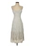 Wilfred 100% Viscose Metallic Silver Cocktail Dress Size 4 - photo 1