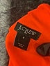 J.Crew Factory Store 100% Polyester Orange Sleeveless Blouse Size 6 - photo 7