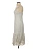 Wilfred 100% Viscose Metallic Silver Cocktail Dress Size 4 - photo 5