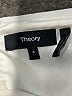 Theory 100% Recycled Polyester Metallic Silver Cocktail Dress Size 4 - photo 7