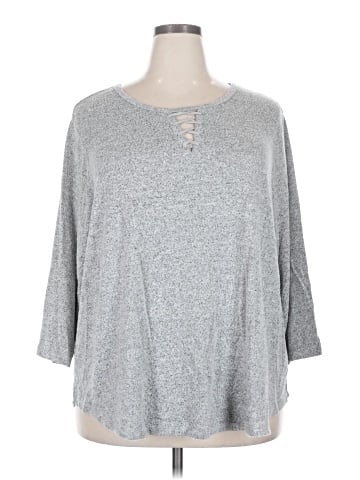 Bobeau 3/4 Sleeve Top (view 1)