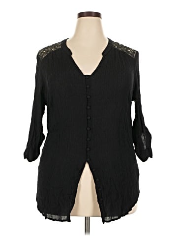 Torrid 3/4 Sleeve Blouse (view 1)
