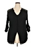 Torrid 100% Rayon Black 3/4 Sleeve Blouse Size 2X Plus (2) - photo 1