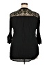 Torrid 100% Rayon Black 3/4 Sleeve Blouse Size 2X Plus (2) - photo 2