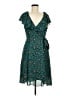 HD in Paris 100% Polyester Polka Dots Teal Cocktail Dress Size 6 - photo 1